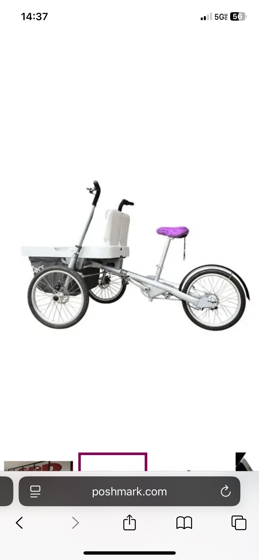 Taga Tricycle cargo Kid Carrier Bike