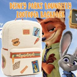 Disney Parks x Loungefly Zootopia Sherpa/Fleece Mini Backpack With Judy Hopps Loungefly Disney Zootopia 2 Judy Hopps Cosplay Mini Backpack  main image 4