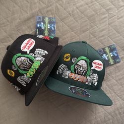 DBruze MF DOOM Embroidered Hat Snapback Black/Green lot!
