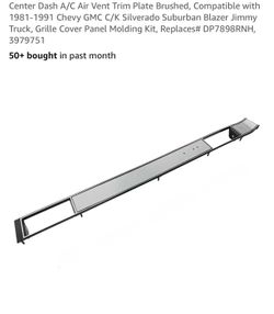 Center Dash A/C Air Vent Trim Plate
