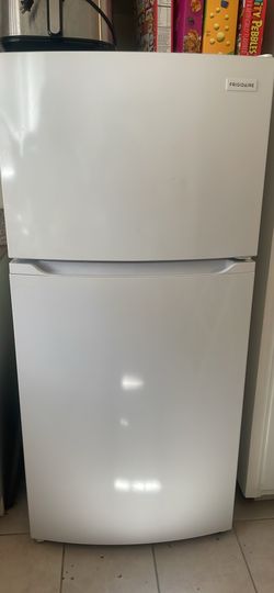 White Frigidaire fridge on sale.