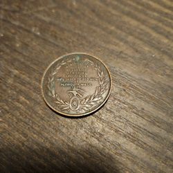1920 Massasoit Sachem of the Wampanoags Memorial Coin - Plymouth, Massachusetts - Native American Memorial - Exonumia
