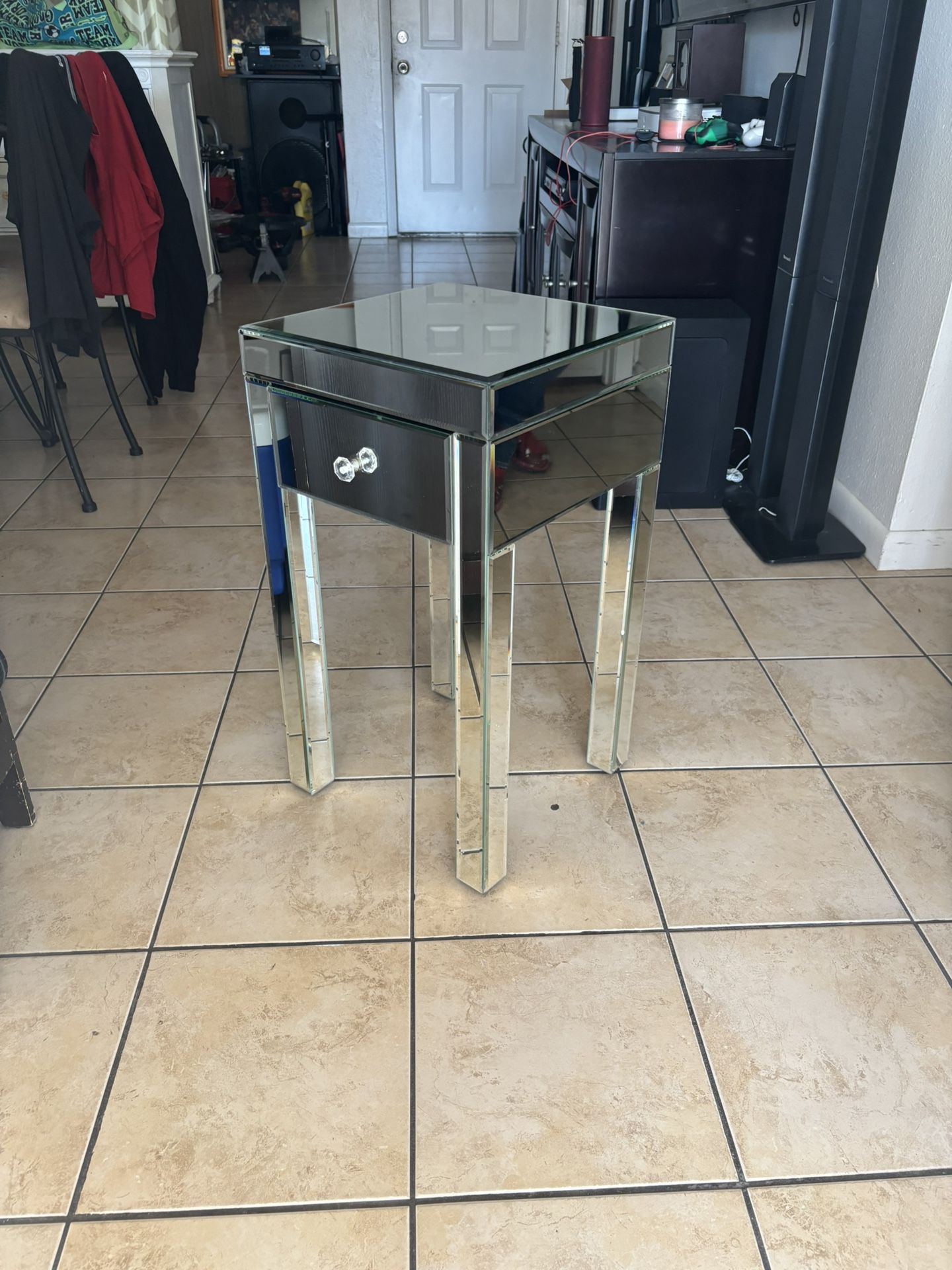 Mirror Table With Drawer