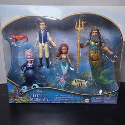 Disney Live Action Little Mermaid Action Figures Ariel's Adventure's Story Set
