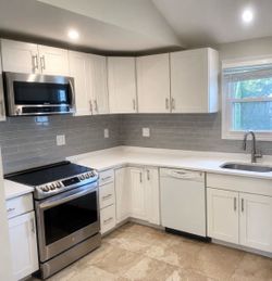 Kitchen cabinets and appliances