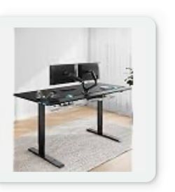 Brand New Electric Standing Desk Adjustable - 60 x 30 Inch Sit Stand Desk with Flip-Top Cable Management,Mouse Pad,Clamp Power Strip,Dual-Beam Frame,3