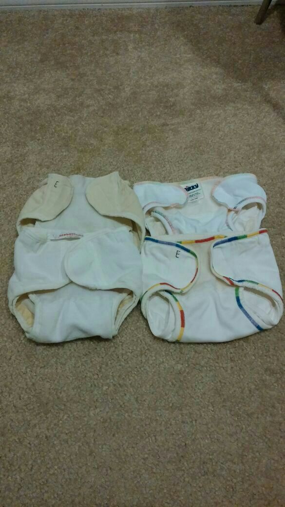 Biobottoms and Nikky made in Japan cloth diaper covers wool and cotton