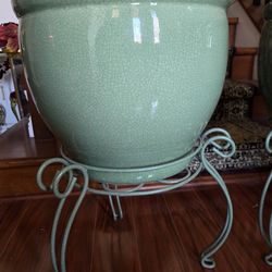 Porcelain Ming style Plant Pot