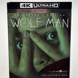 brand new sealed 4k blu ray wolf man bluray 