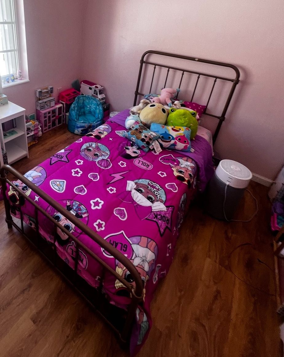 Kids twin Xl Bed Frame + Mattress