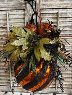 Halloween hanging ball decoration HANDMADE artificial