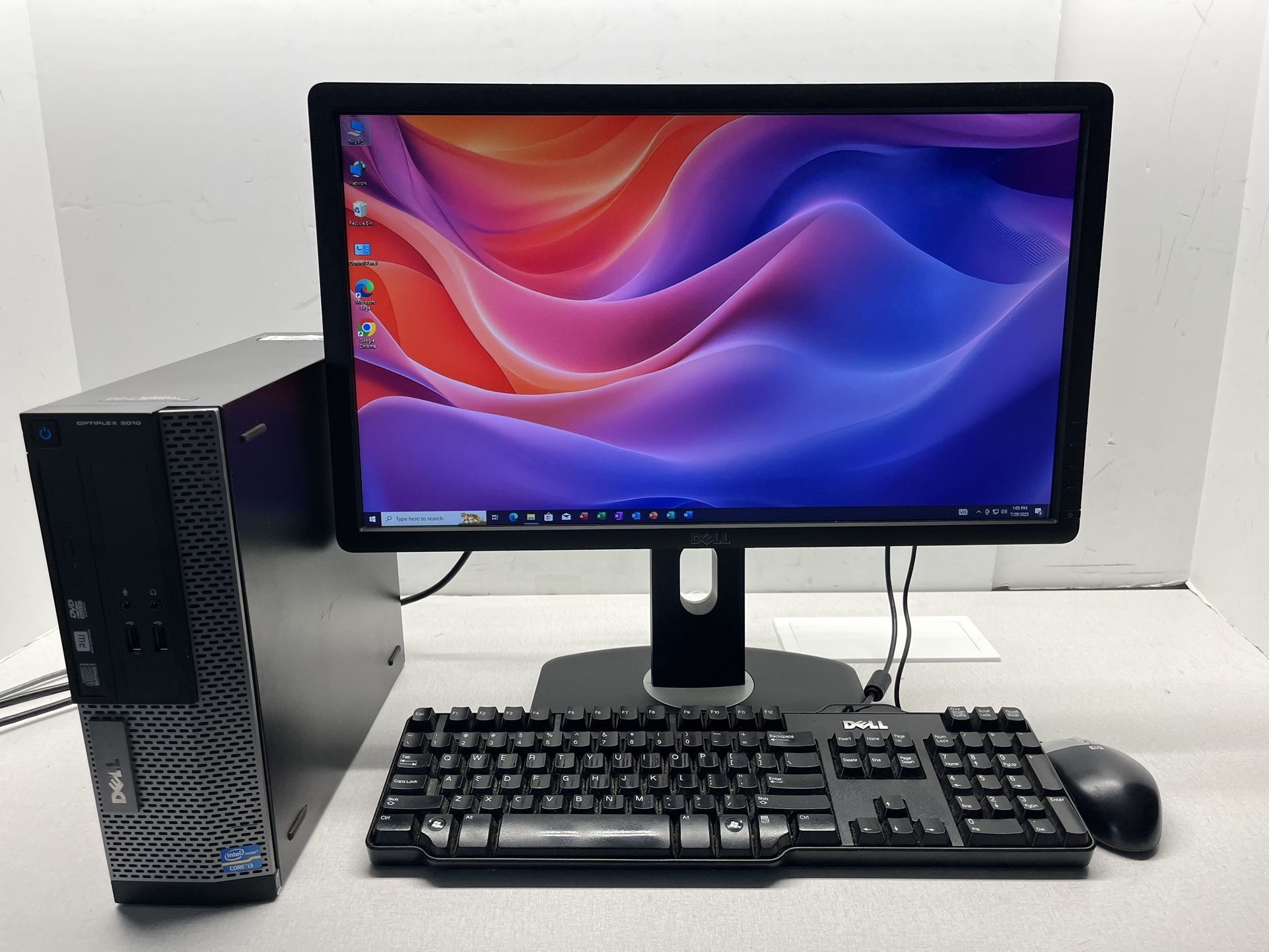 Dell Optiplex 3010, Intel Core I3, 3.30 GHz, 8 GB RAM, 128 GB SSD, DVRW, HDMI, VGA, Windows 10 Pro, Office 2021