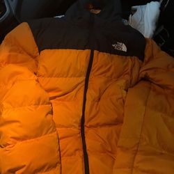 Orange North Face Jacket