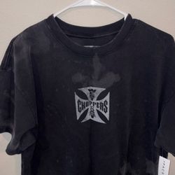 West Coast Choppers T Shirt - Bleach Cross Logo MEDIUM - NEW Fast & Furious
