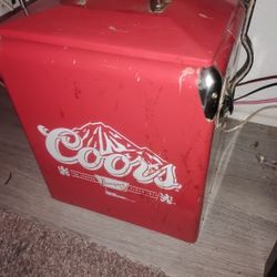 Vintage Metal Coors Cooler