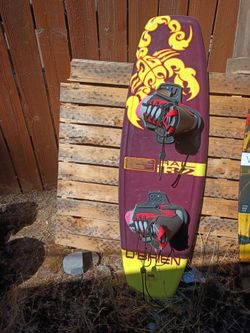 O'Brien Rail 137 Wakeboard Setup with Bindings – Great Condition