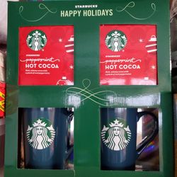 New Starbucks Coffee Mug Set W Cocoa