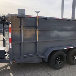 Dump trailer trailas