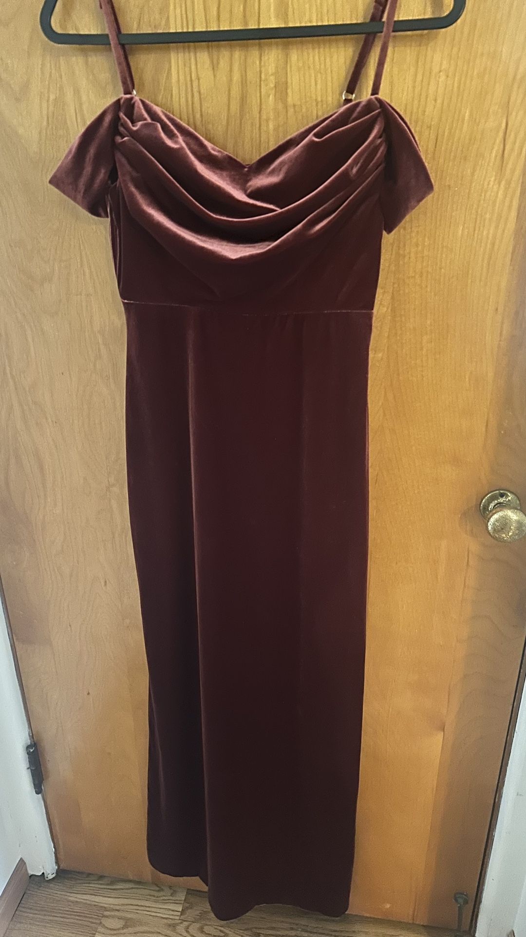 Revelry Velvet Bridesmaid Dress – Size Small