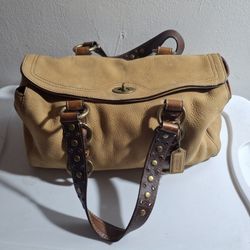 Tan/Brown Suade Handbag