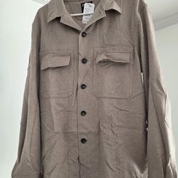 Oasi Overshirt Casual jacket in beige cashmere-Med