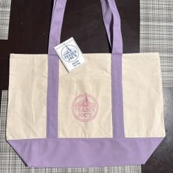 Pastel Purple Tote Bag Trader Joe’s