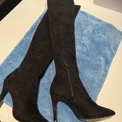 Joie Black Jemina Suede over-the-knee Boots