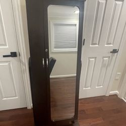 Jewelry Armoire Cabinet  with Full Length Mirror