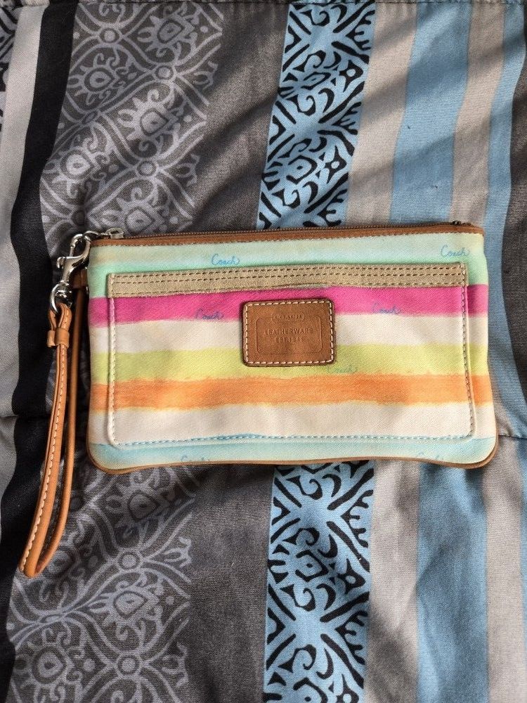 Coach Watercolor Wristlet