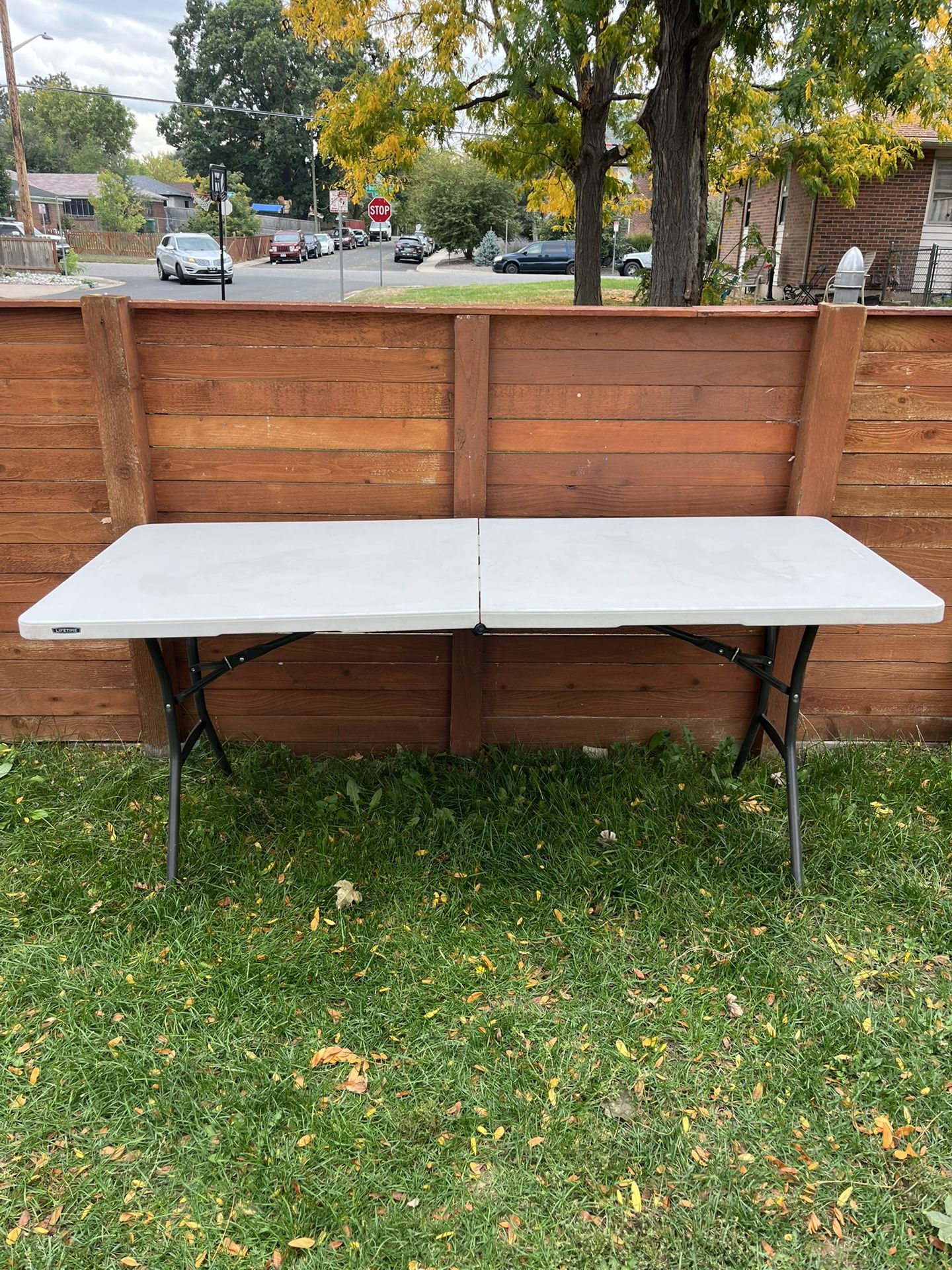6-Foot Plastic Folding Table
