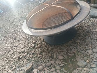 wood burning outdoor firepit