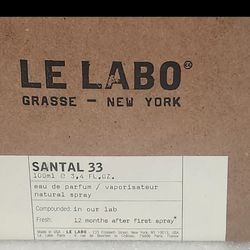 Le Labo Santal 33 Perfume By Le Labo Eau De Parfum Spray 3.4oz/100ml  New Sealed