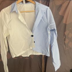 White/Blue shirt S/M