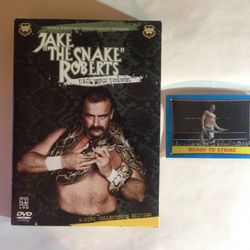 WWE Jake the Snake Roberts DVD & Trading Card Package