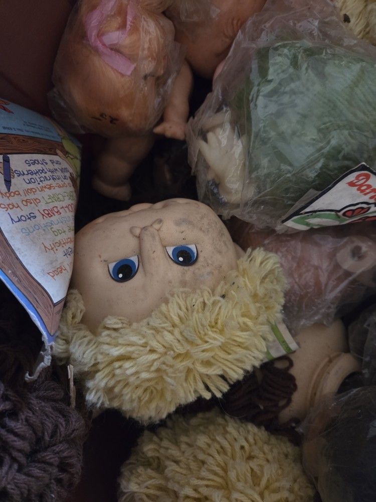 Tote Full Of Cabbage Patch Heads 