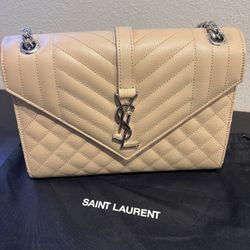 Saint Laurent Medium Monogram Matelasse Envelope Bag