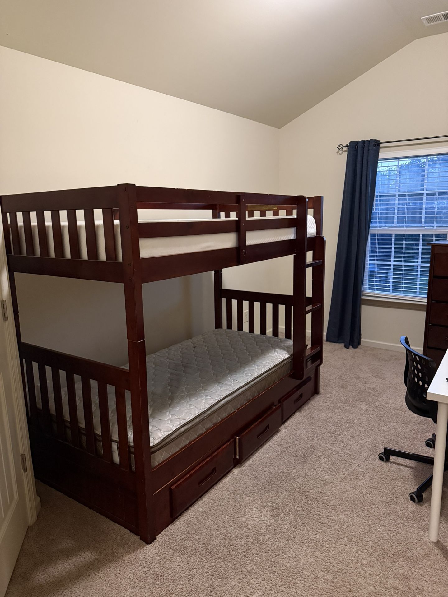 Bunk Bed and 5 Drawer Dresser