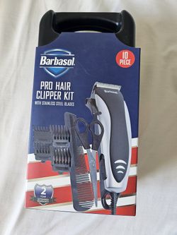 Barbados PRO HAIR CLIPPER KIT -10 Piece-New