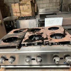 6 Burner Commercial Kitchen Stove
