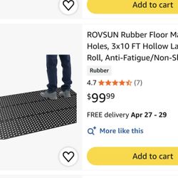 Robsun Rubbed Floor Mat 3x10