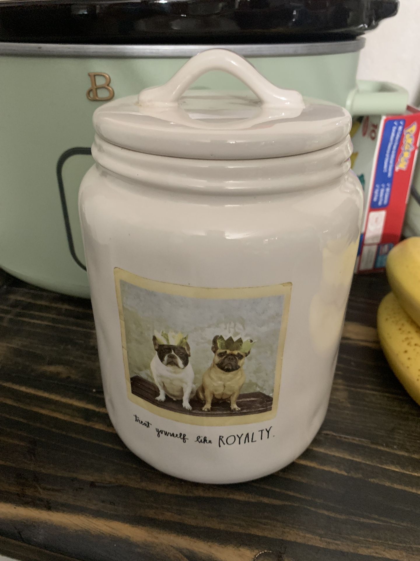 Rae Dunn Dog Treat Canister