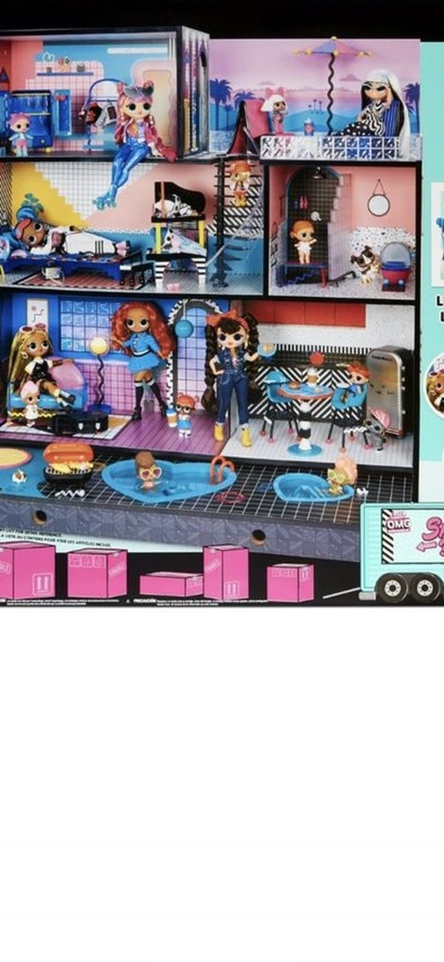 LOL OMG Dollhouse With 85+ Surprises NEW in BOX 