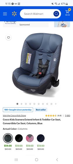 Cosco Kids Scenera Extend Infant & Toddler Car Seat $45