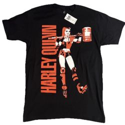 Harley Quinn DC Hot Topic Men’s T-Shirt, Size Medium, Black, New With Tag!