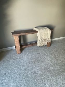 Wood bench