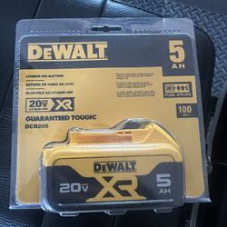 20V Dewalt Battery. 5 Amp