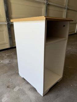 Small Side Table With Open Shelf