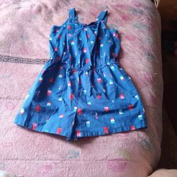 Little Girl Popsicles Romper Size 6/7