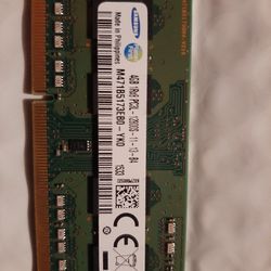 RAM MEMORY  4 GB  PC3 L  $4
