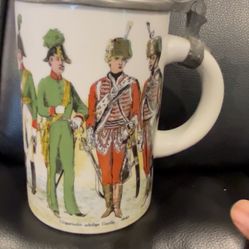 1840 Military Lidded Stein